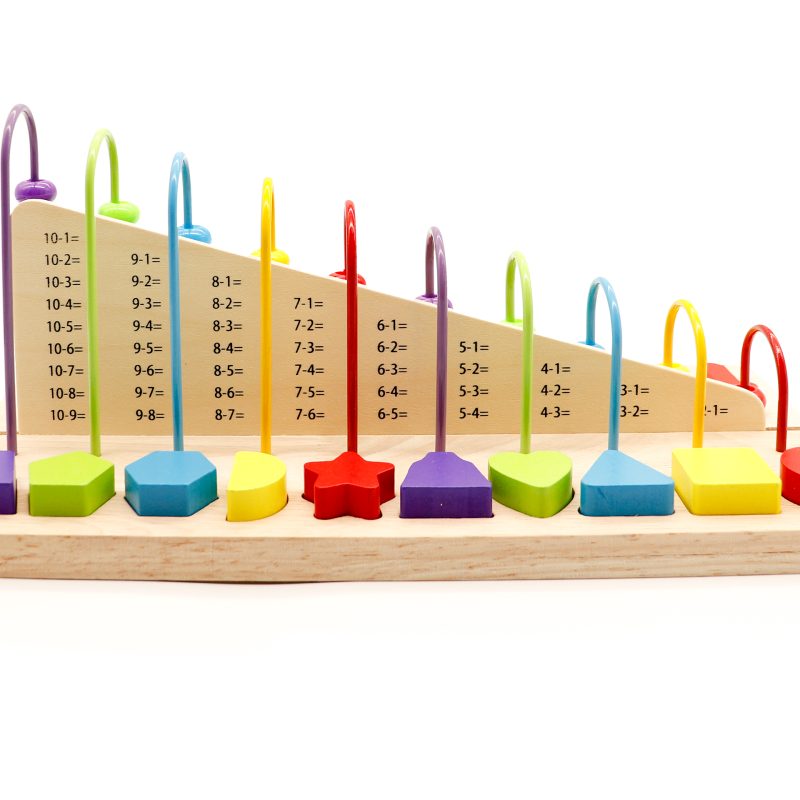 Edukativni abakus + drvene brojke Ecotoys