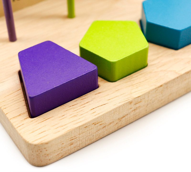 Edukativni abakus + drvene brojke Ecotoys