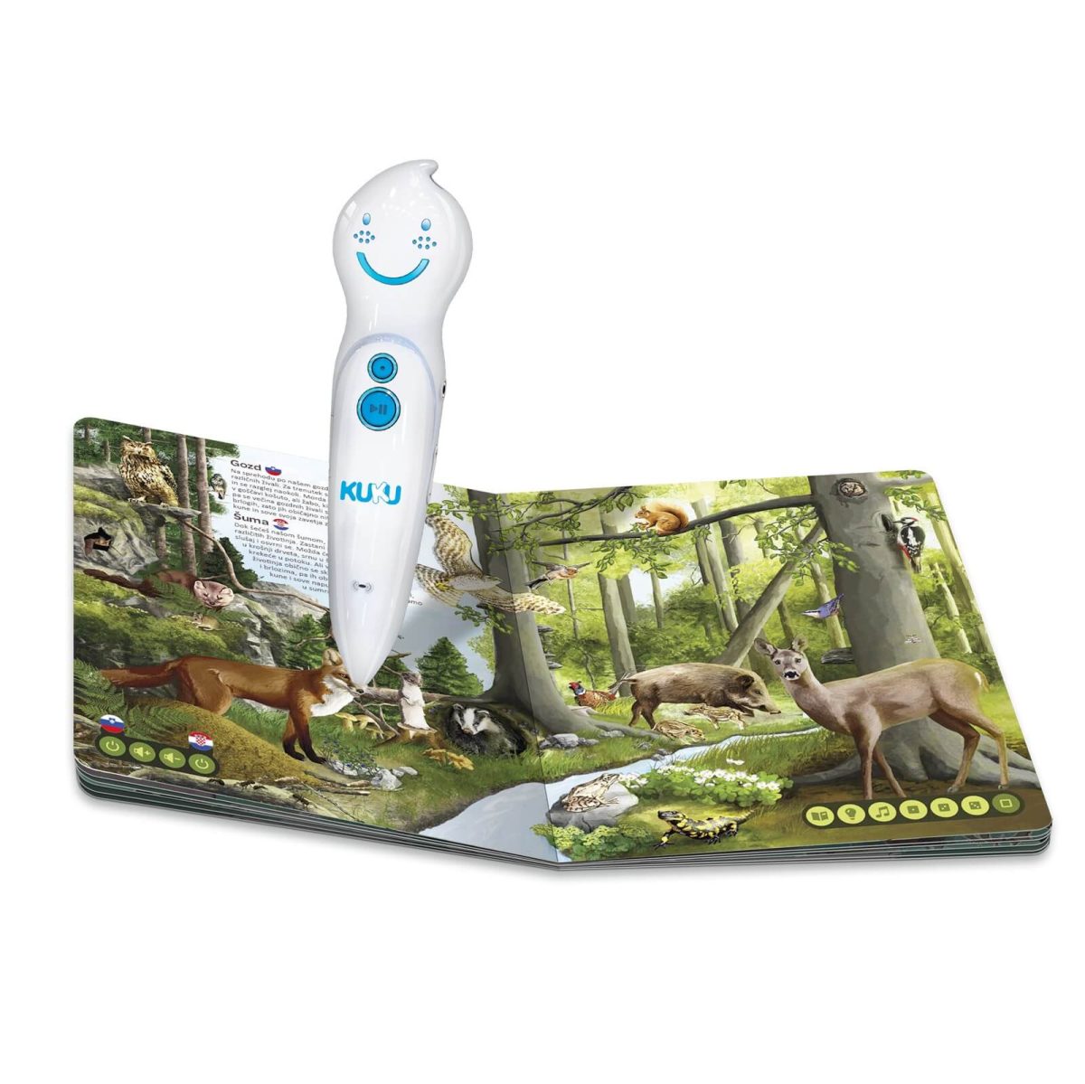 Interaktivna knjiga Kuku - Svijet životinja (bez olovke)