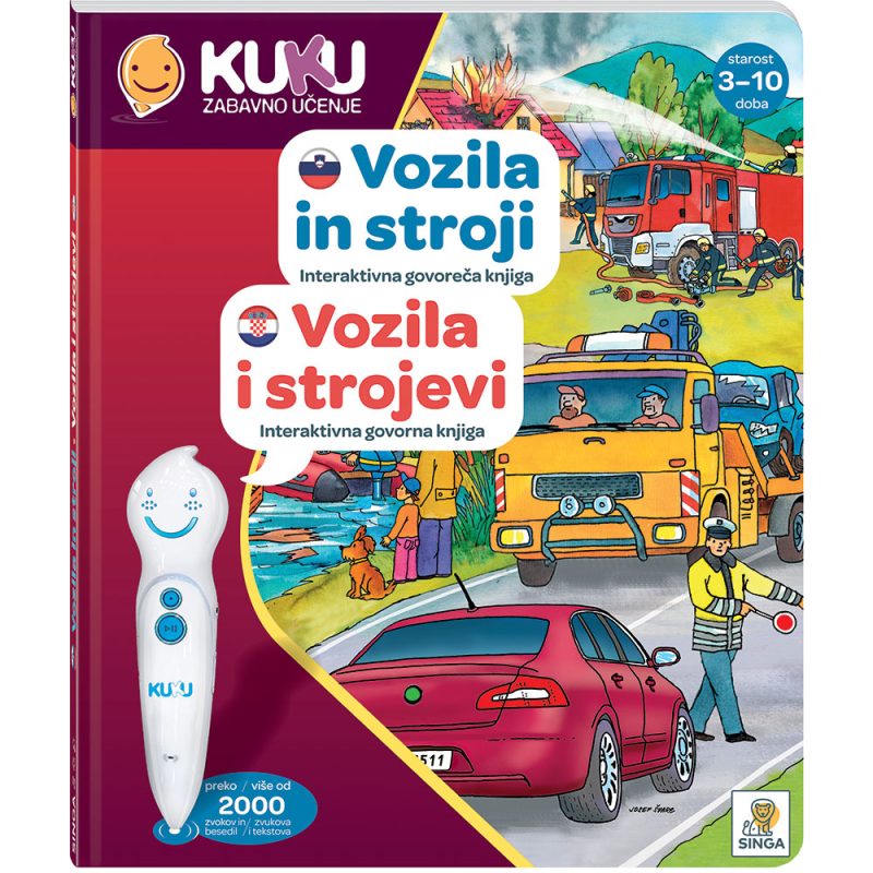 Interaktivna knjiga Kuku - Vozila i strojevi (bez olovke)