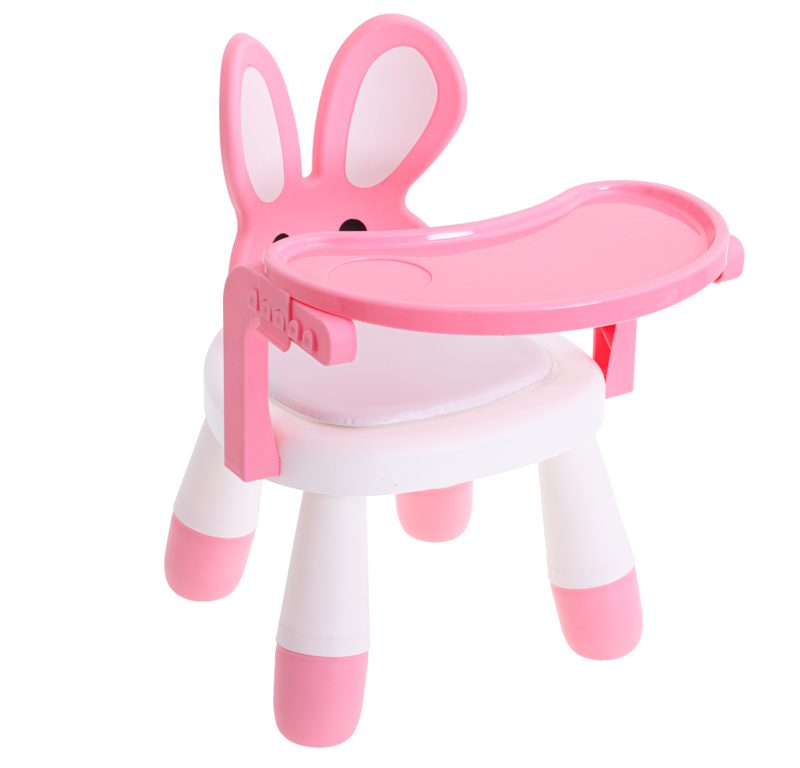 Hranilica i stol za igru rozi