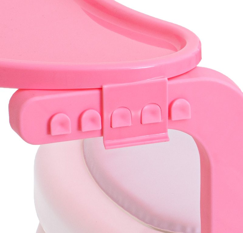 Hranilica i stol za igru rozi