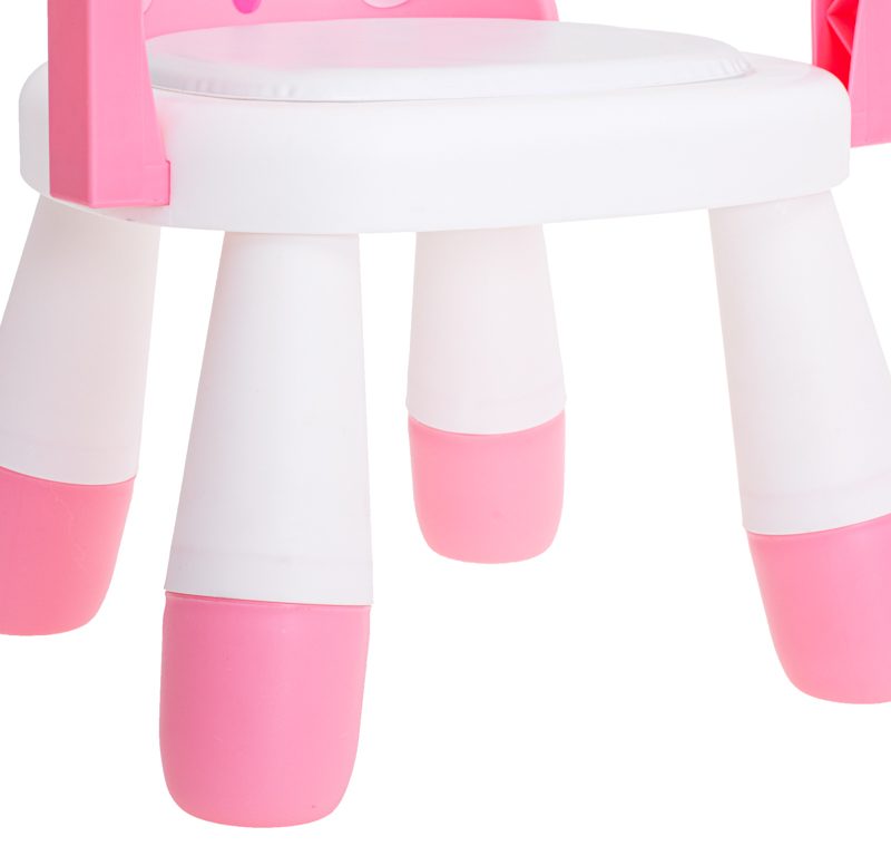 Hranilica i stol za igru rozi