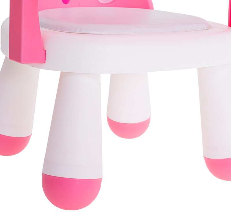 Hranilica i stol za igru rozi