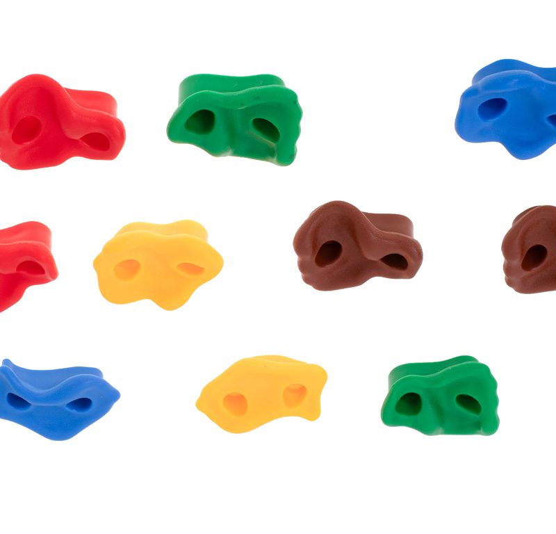 Kamenje za penjanje za djecu, šareno, 10 kom + vijci