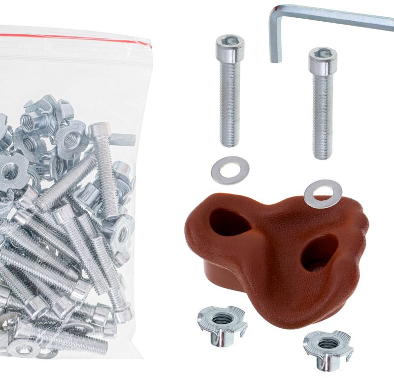 Kamenje za penjanje za djecu, šareno, 10 kom + vijci