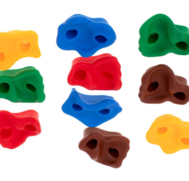 Kamenje za penjanje za djecu, šareno, 10 kom + vijci