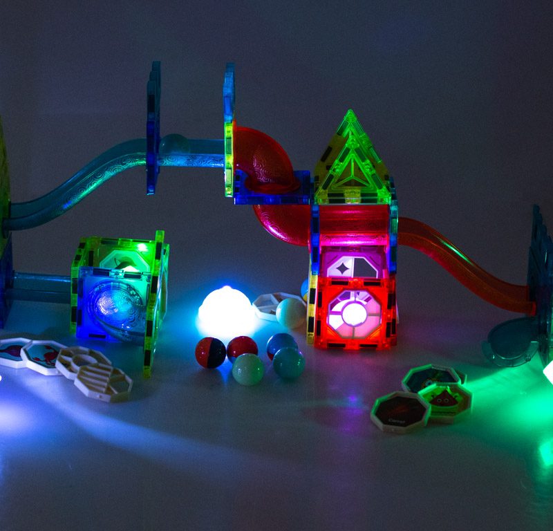 Magnetni blokovi - kugla - staza svijetleća 75 elemenata