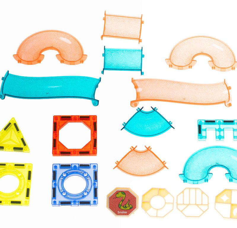 Magnetni blokovi - kugla - staza svijetleća 75 elemenata