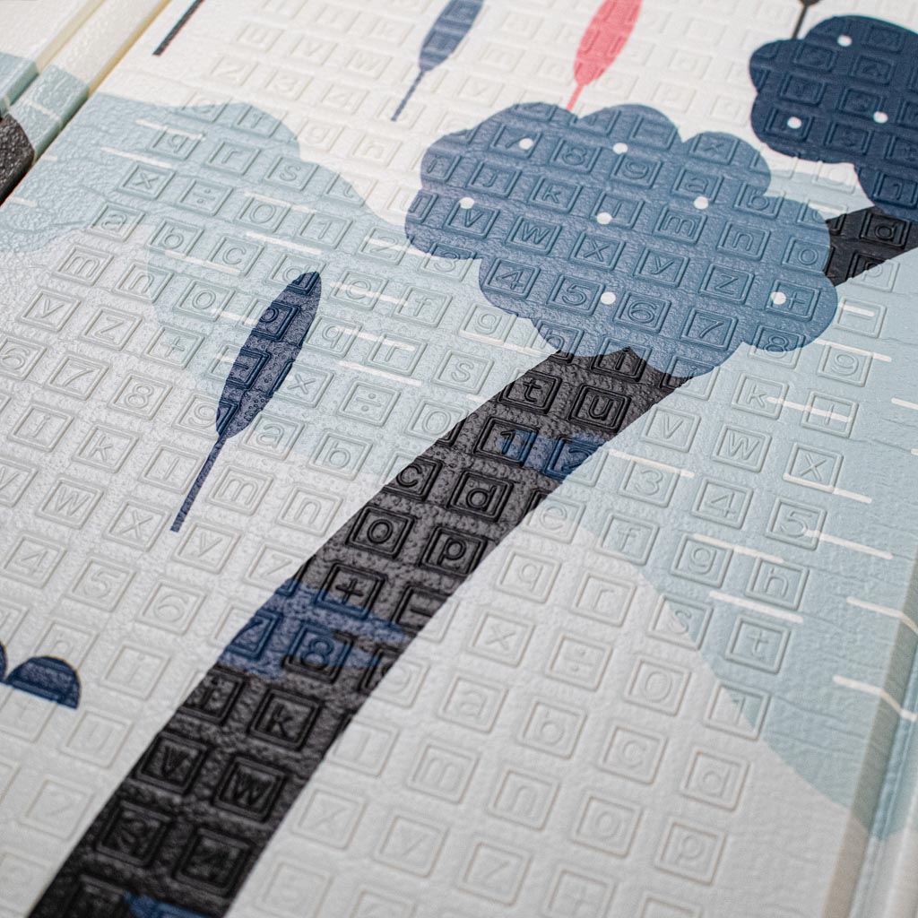 Edukativna prostirka za djecu cesta/šuma 177x158x0,8cm