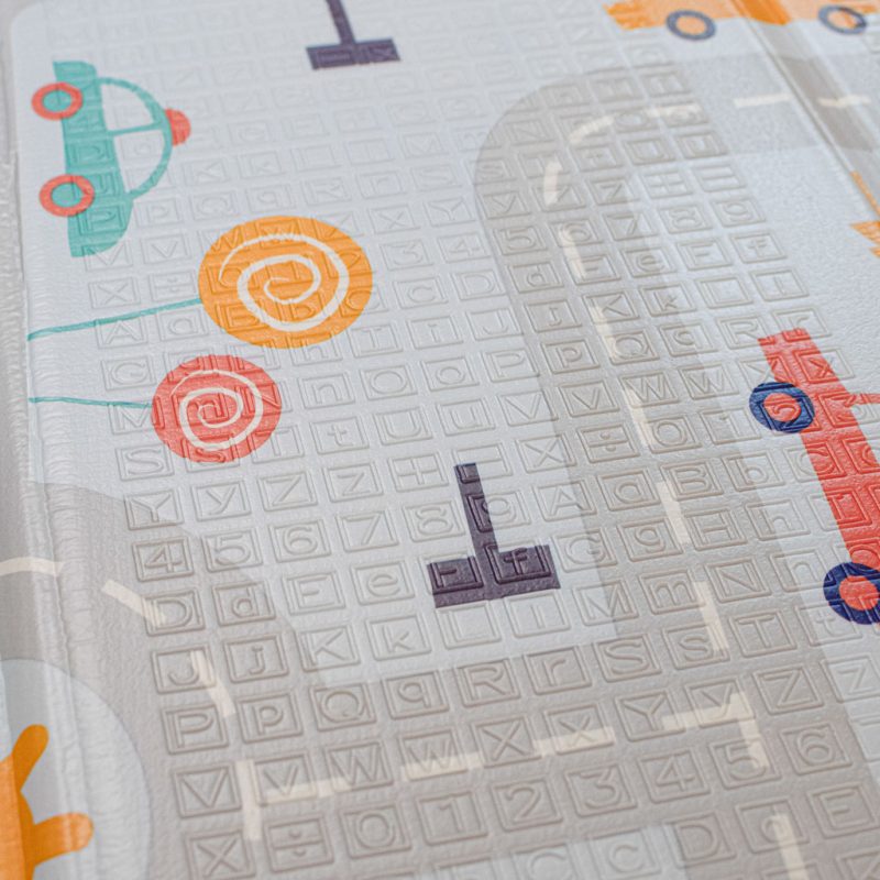 Edukativna prostirka za djecu cesta/šuma 177x158x0,8cm