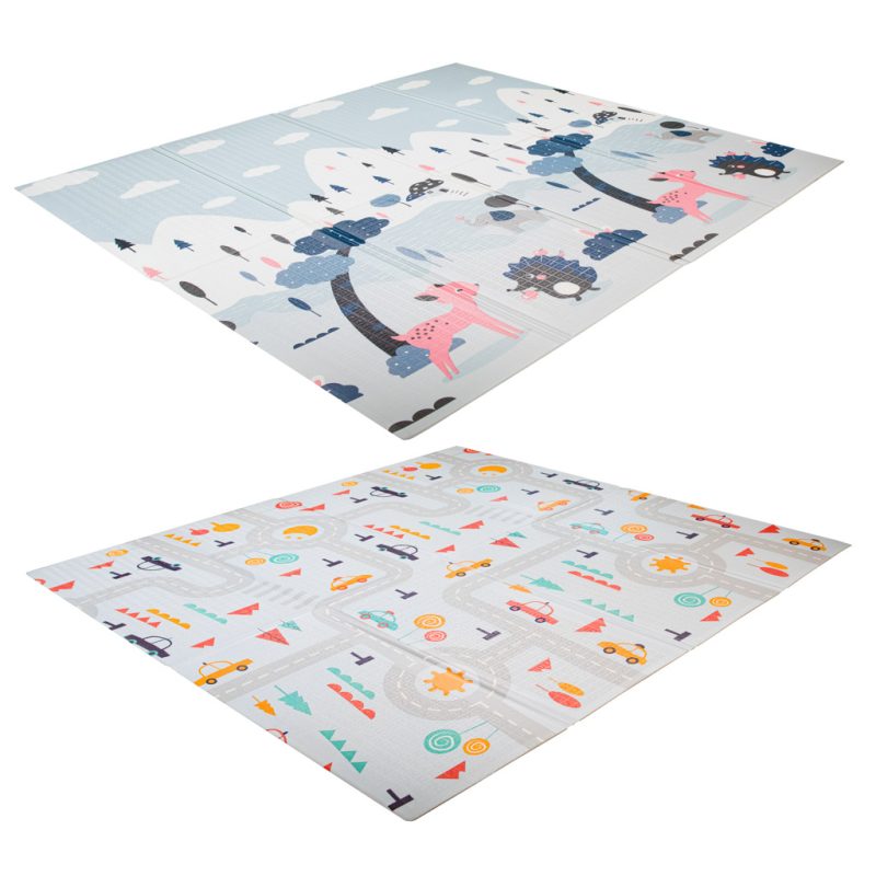 Edukativna prostirka za djecu cesta/šuma 177x158x0,8cm