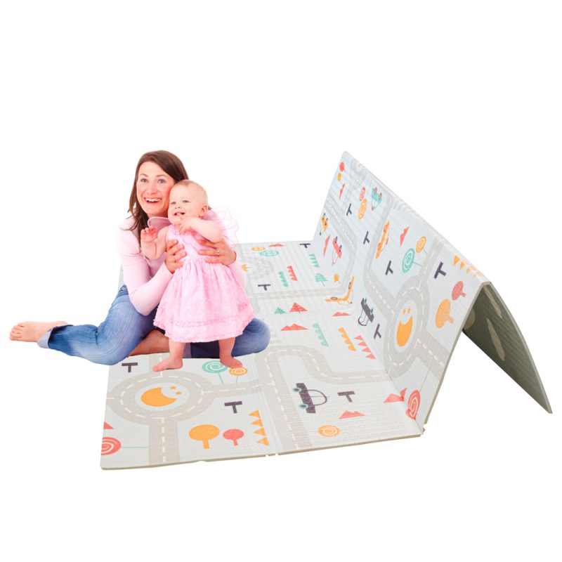 Edukativna prostirka za djecu cesta/šuma 177x158x0,8cm