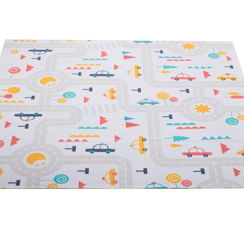 Edukativna prostirka za djecu cesta/šuma 177x158x0,8cm