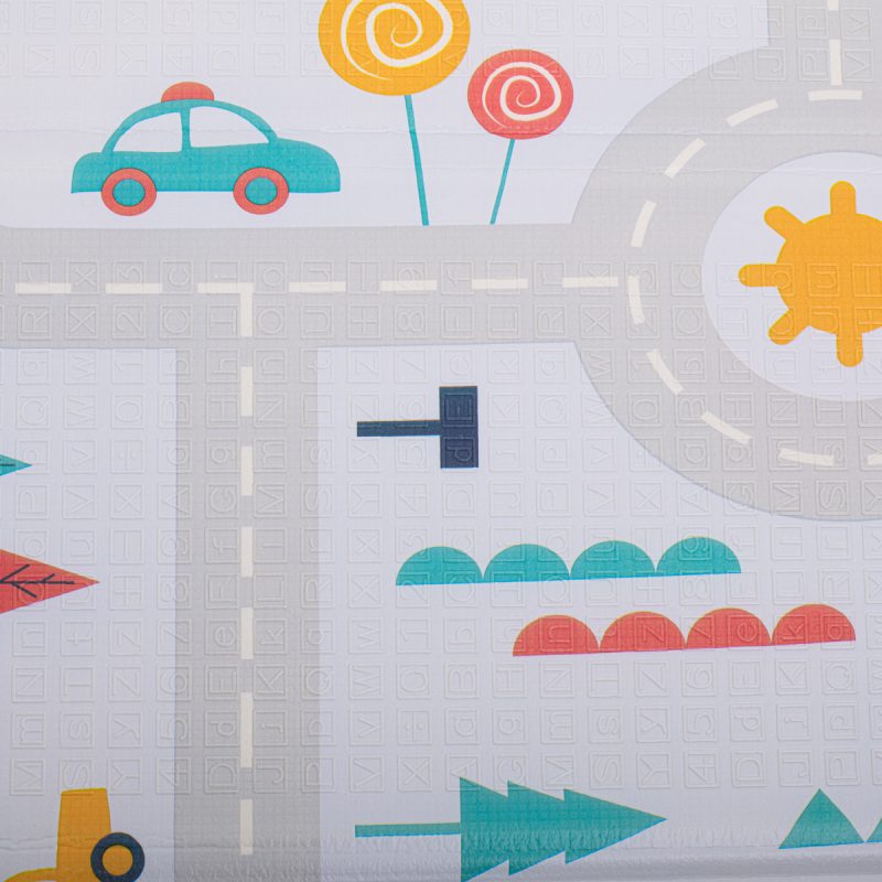 Edukativna prostirka za djecu cesta/šuma 177x158x0,8cm