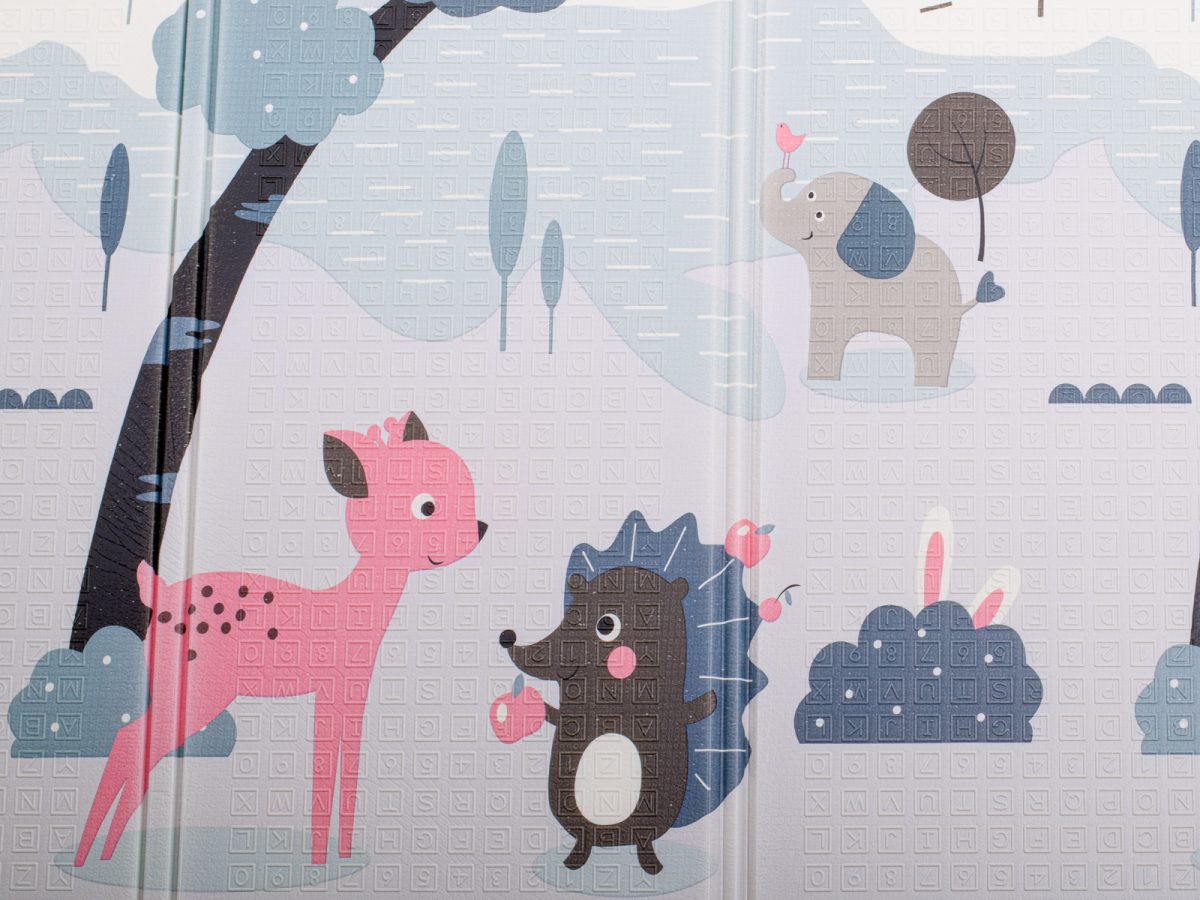 Edukativna prostirka za djecu cesta/šuma 177x158x0,8cm