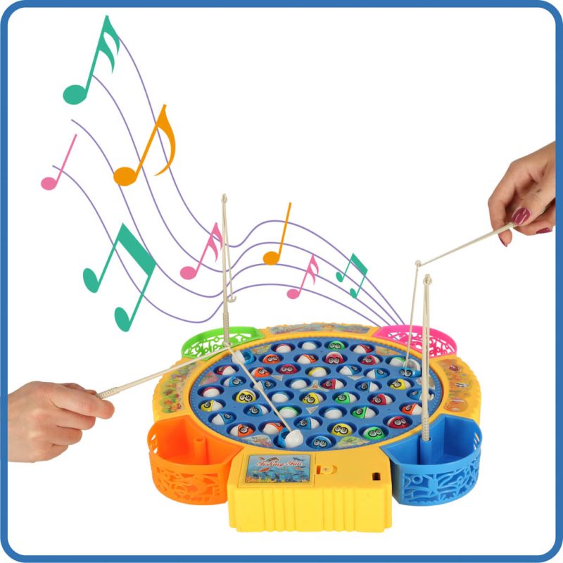 Obiteljska igra pecanje ribe 45 riba + 4 štapa