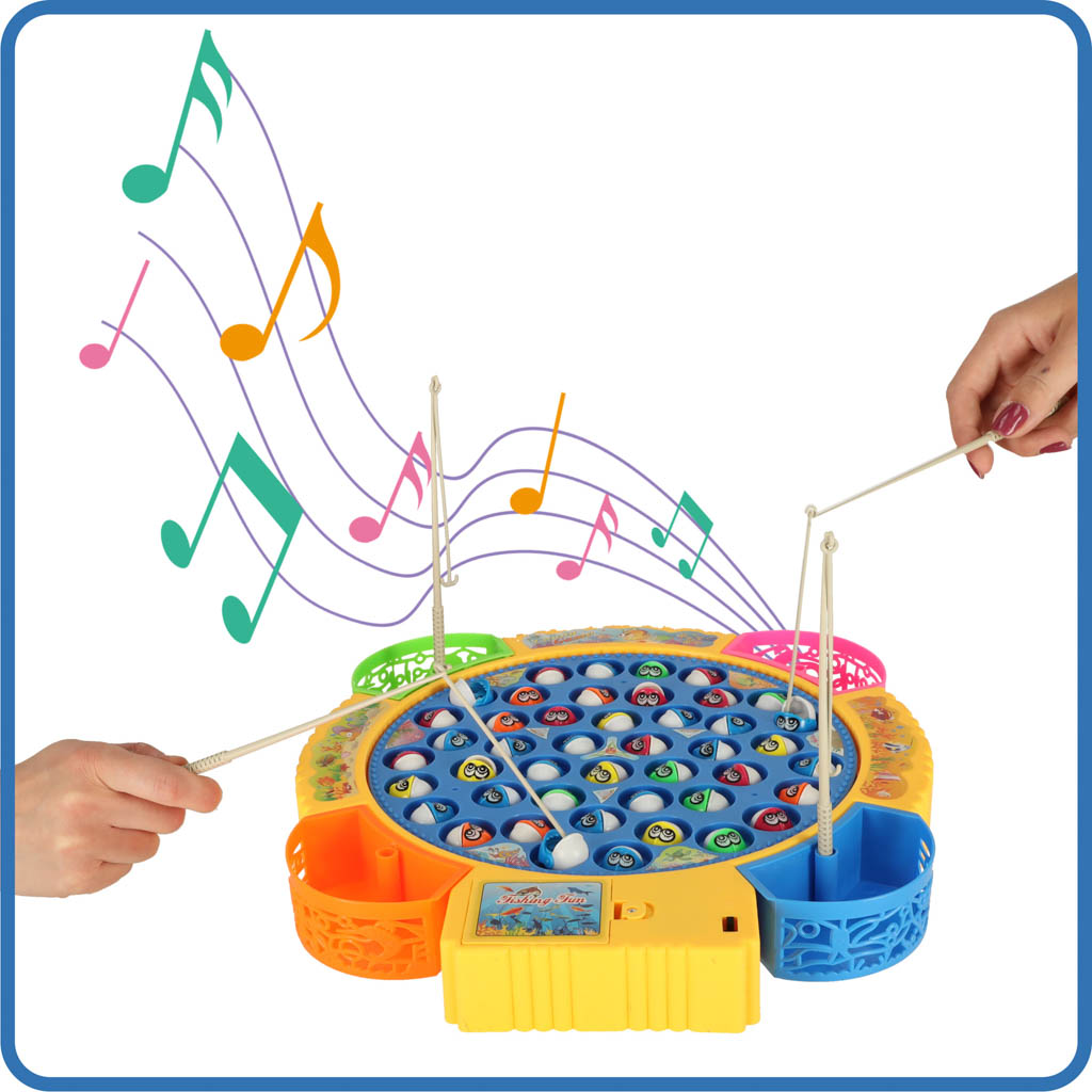 Obiteljska igra pecanje ribe 45 riba + 4 štapa