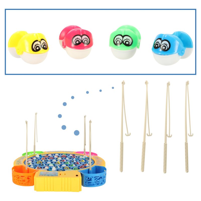 Obiteljska igra pecanje ribe 45 riba + 4 štapa