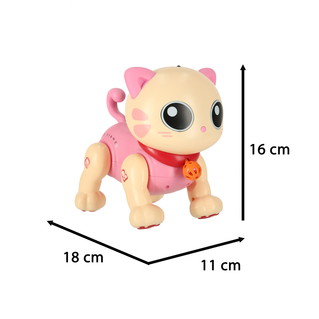 Interactive-cat-remote-control-RC-robot-jumps-sings-155083 Interaktivna maca robot s daljinskim upravljačem roza