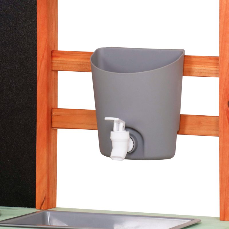 Vanjska kuhinja drveni vrt na kotačima dodaci vanjska slavina Lulilo Sableto 116 cm