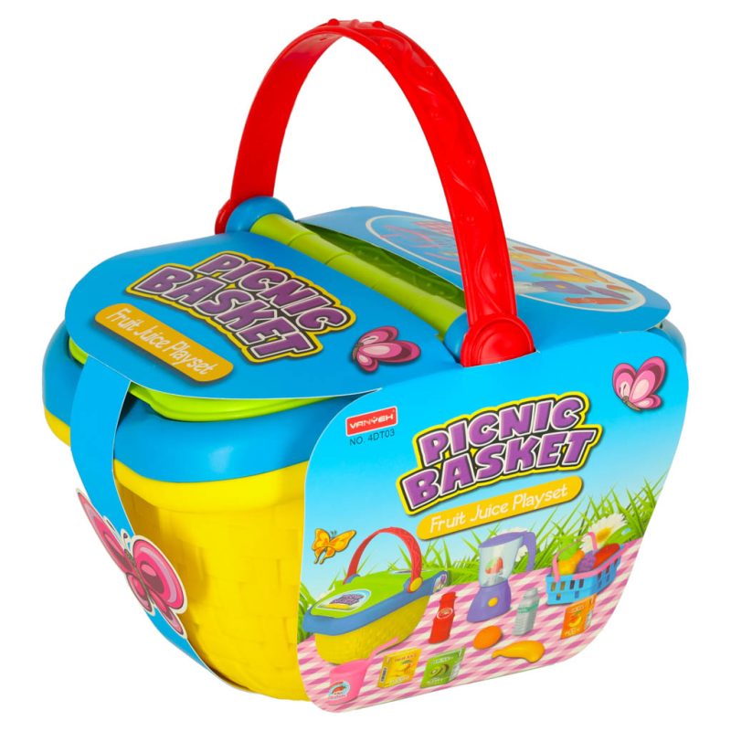 Piknik košara voćni sokovi pića hrana namirnice grickalice za piknik