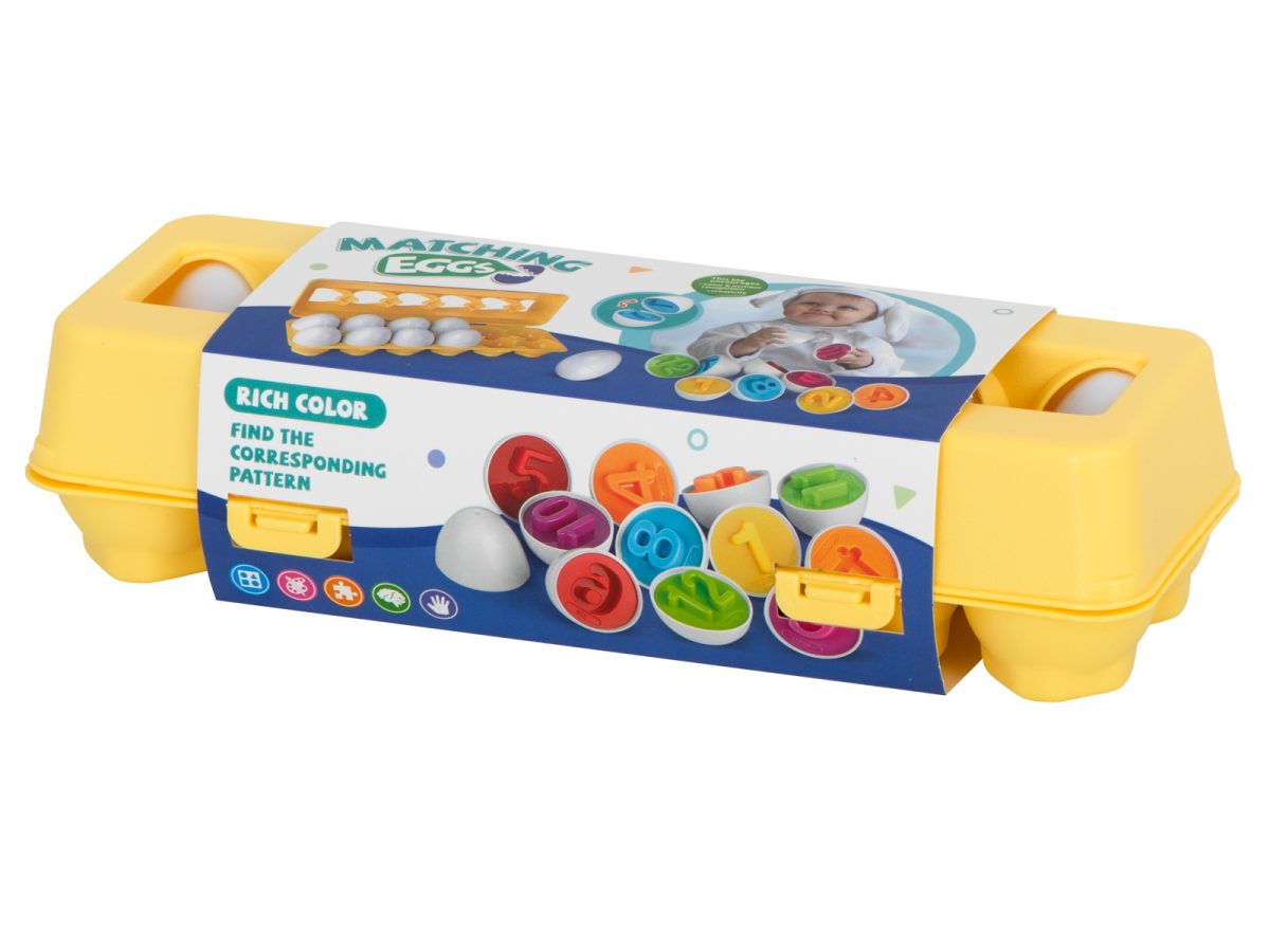 Edukativna jaja puzzle sorter brojevi 12 kom