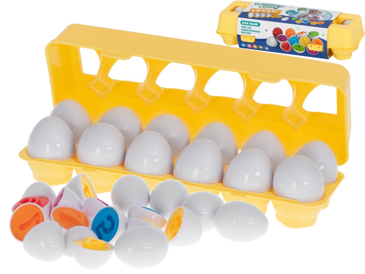 Edukativna jaja puzzle sorter brojevi 12 kom