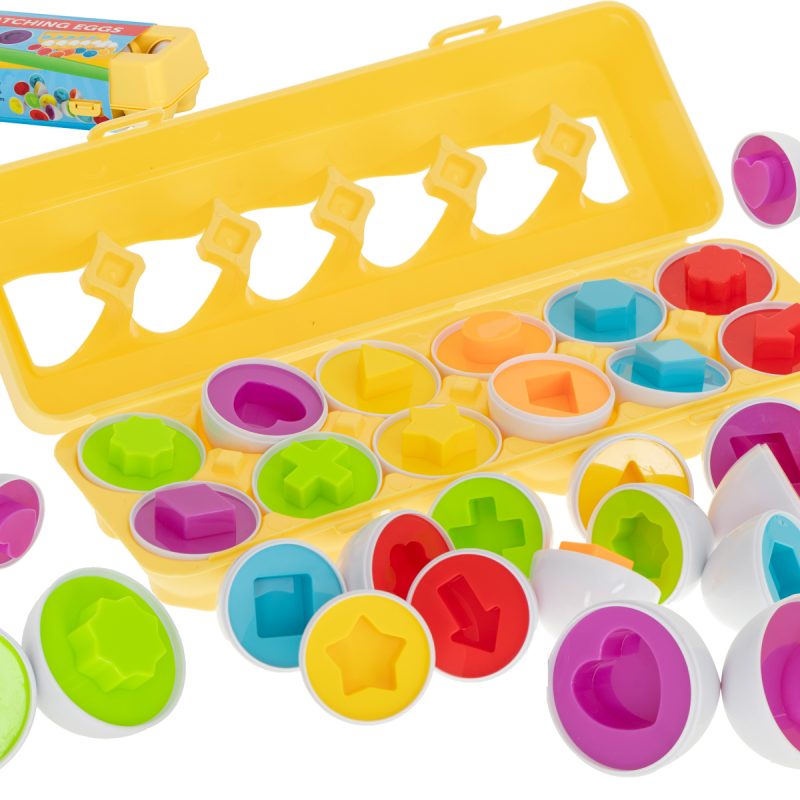 Edukativna jaja puzzle sorter oblici 12 kom