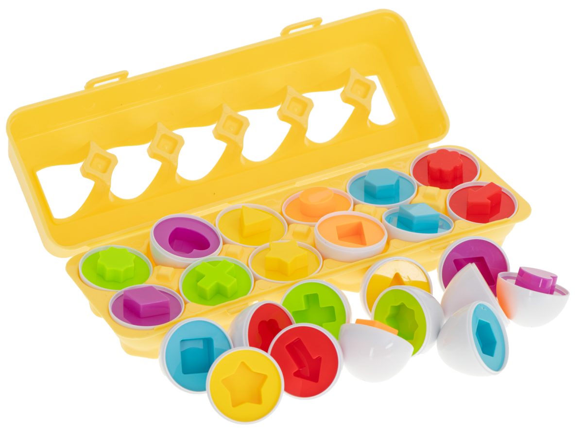 Edukativna jaja puzzle sorter oblici 12 kom