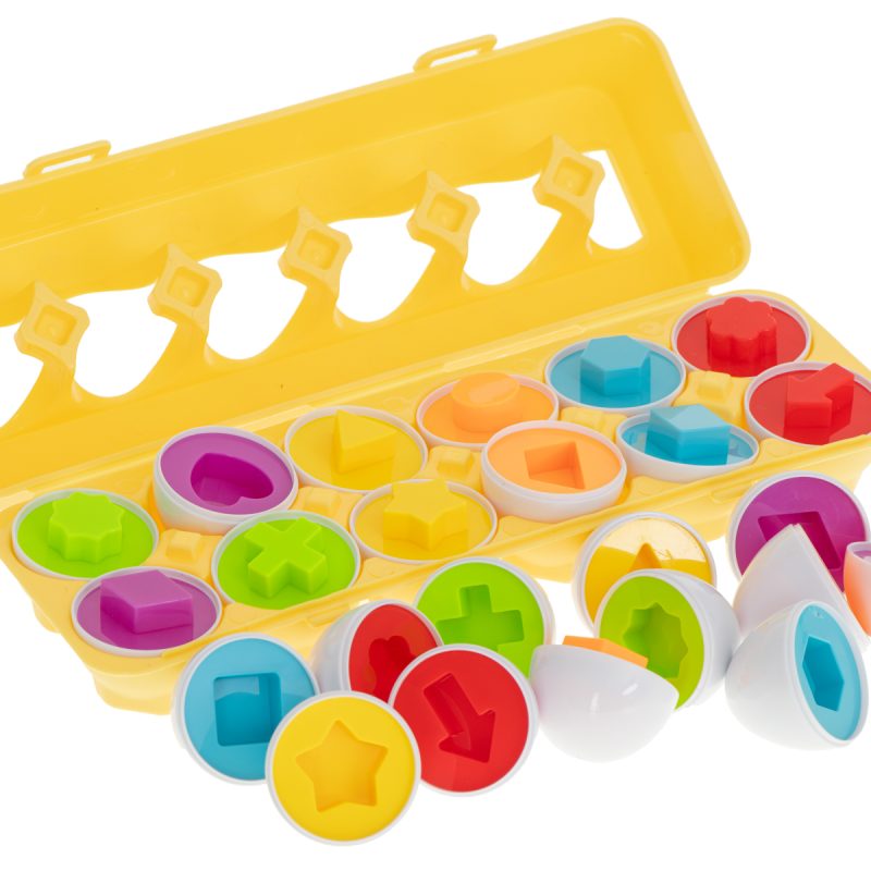 Edukativna jaja puzzle sorter oblici 12 kom
