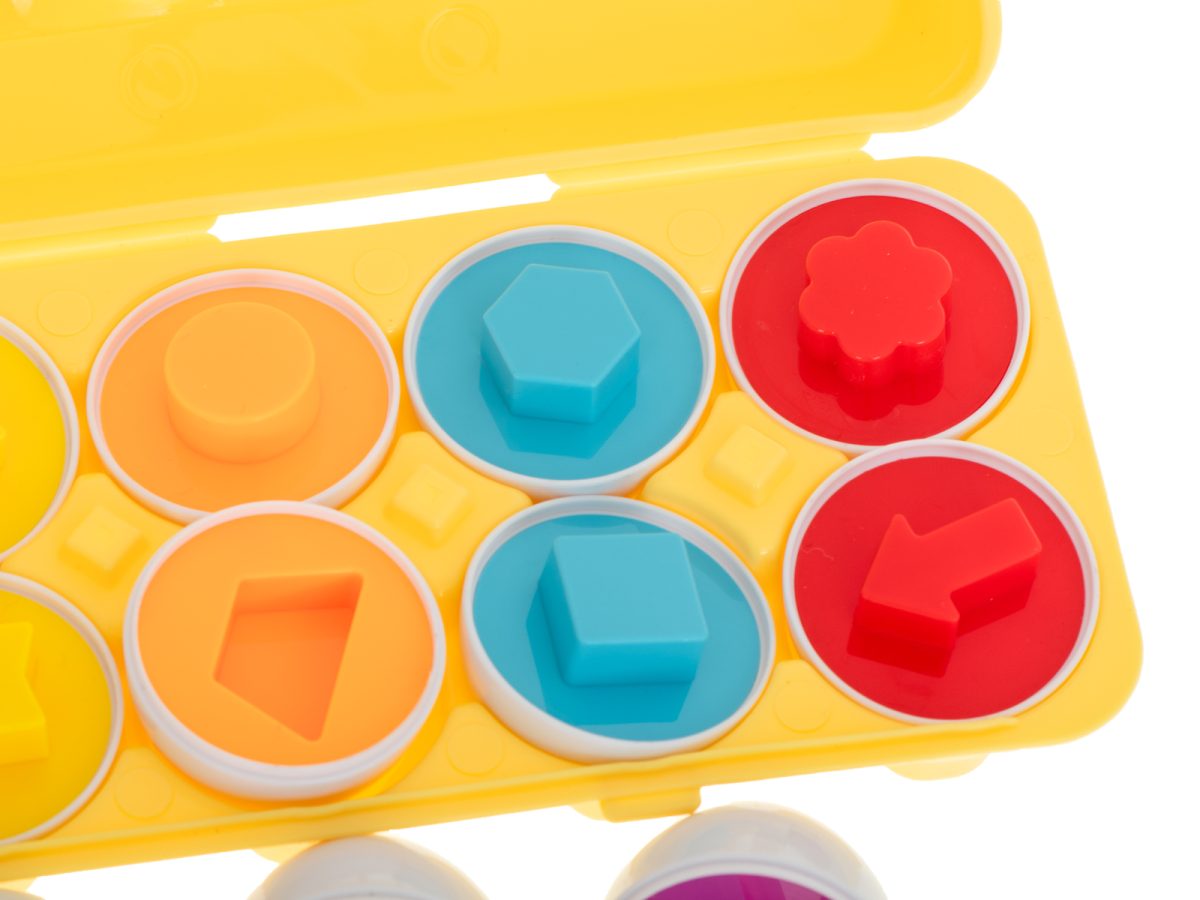 Edukativna jaja puzzle sorter oblici 12 kom