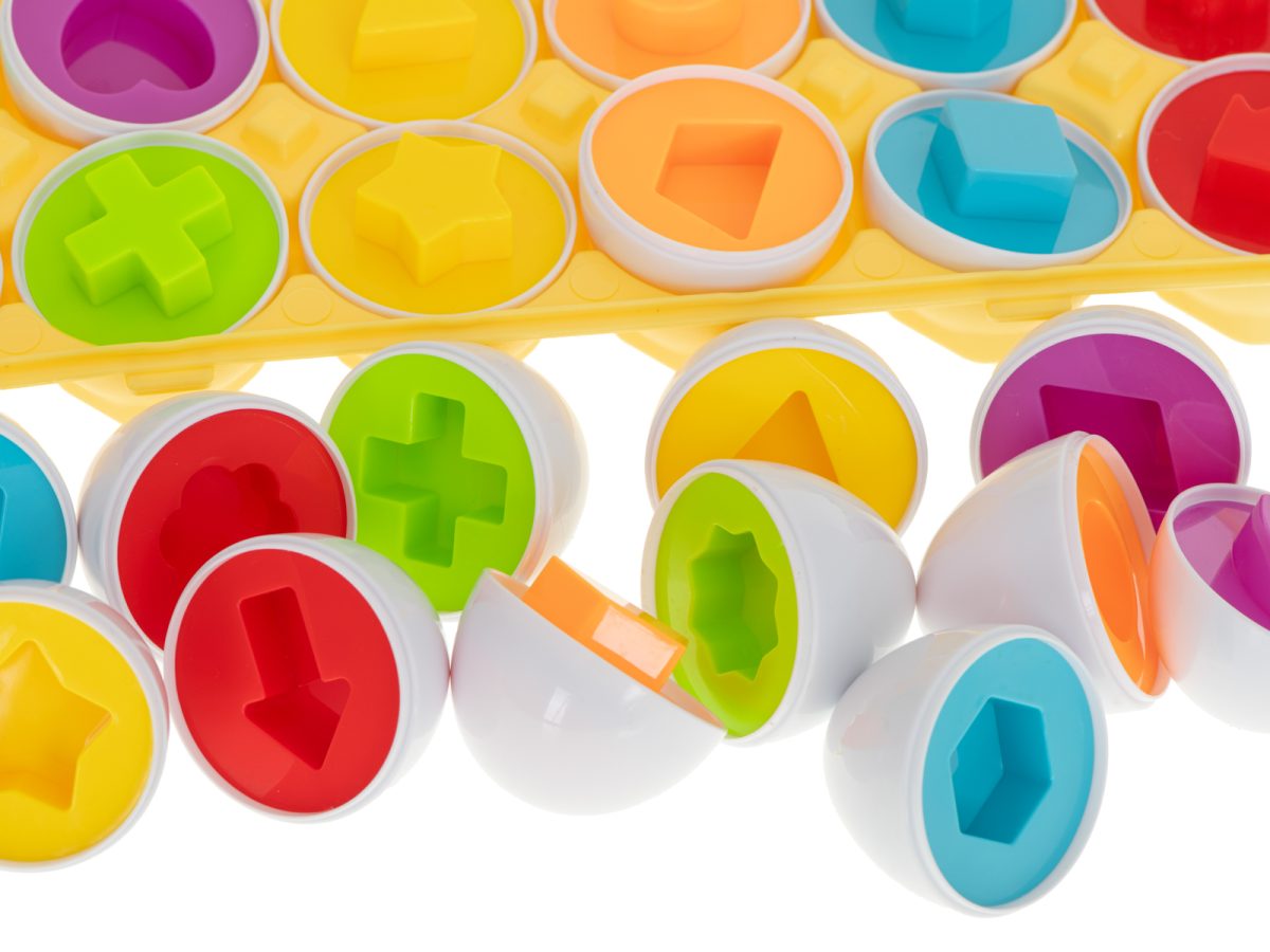 Edukativna jaja puzzle sorter oblici 12 kom