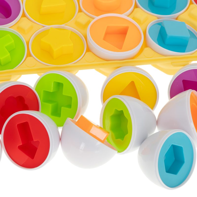 Edukativna jaja puzzle sorter oblici 12 kom