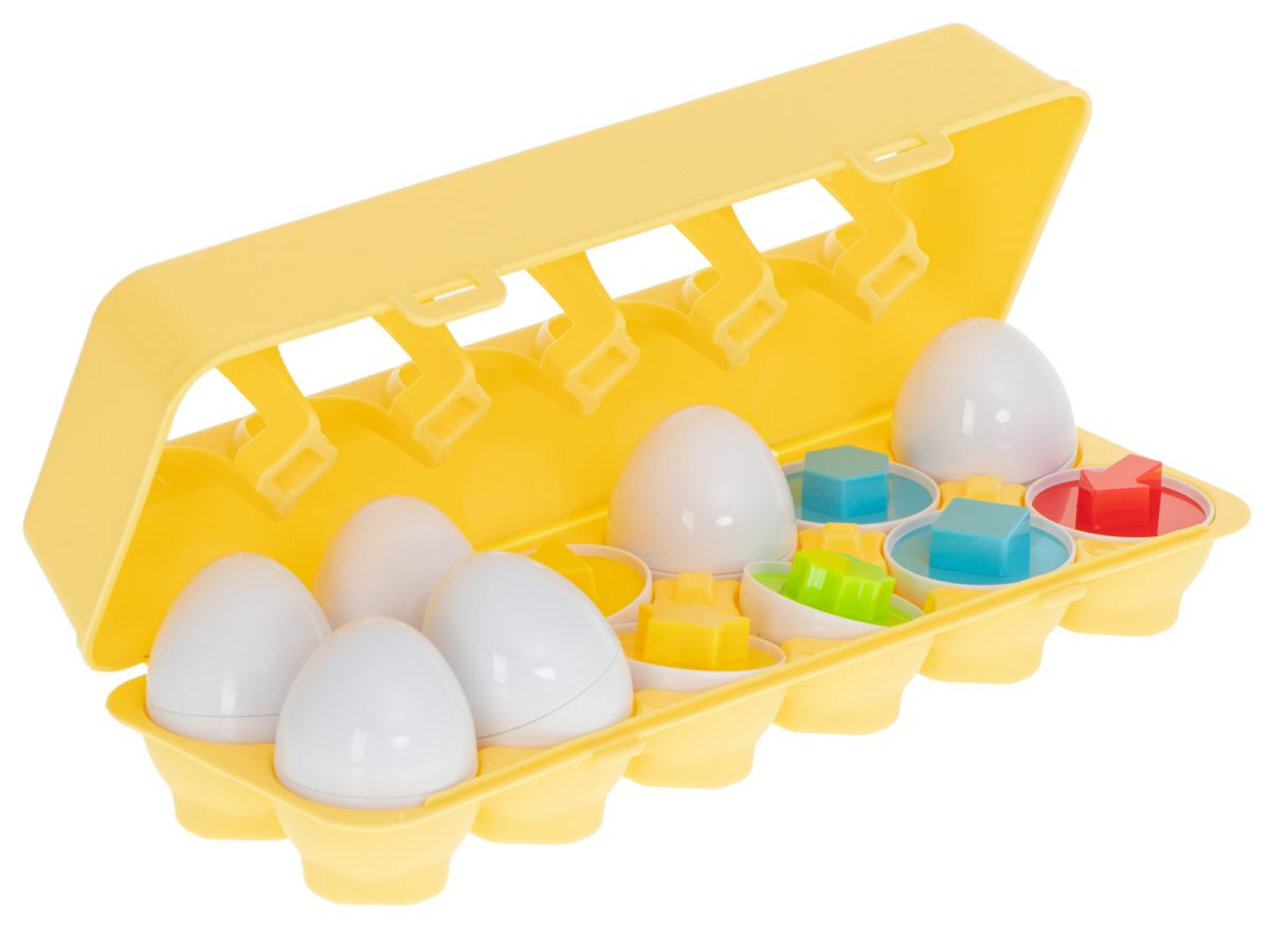 Edukativna jaja puzzle sorter oblici 12 kom