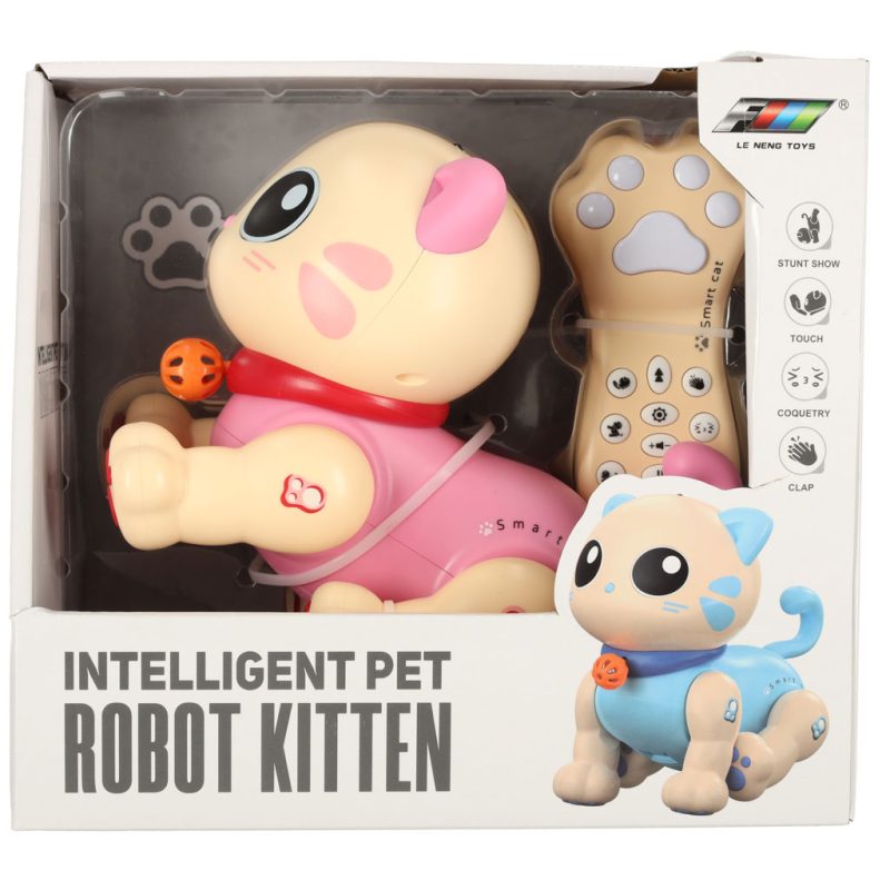 RC-remote-control-cat-robot-jumps-sings-140953 Interaktivna maca robot s daljinskim upravljačem roza