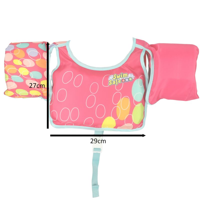 BESTWAY-32174-Inflatable-swimming-vest-kapok-with-sleeves-pink-3-6-years-old-19-30kg-143960 Pjenasti prsluk s rukavima za plivanje za djecu 3-6 godina 19-30 kg BESTWAY 32174 roza