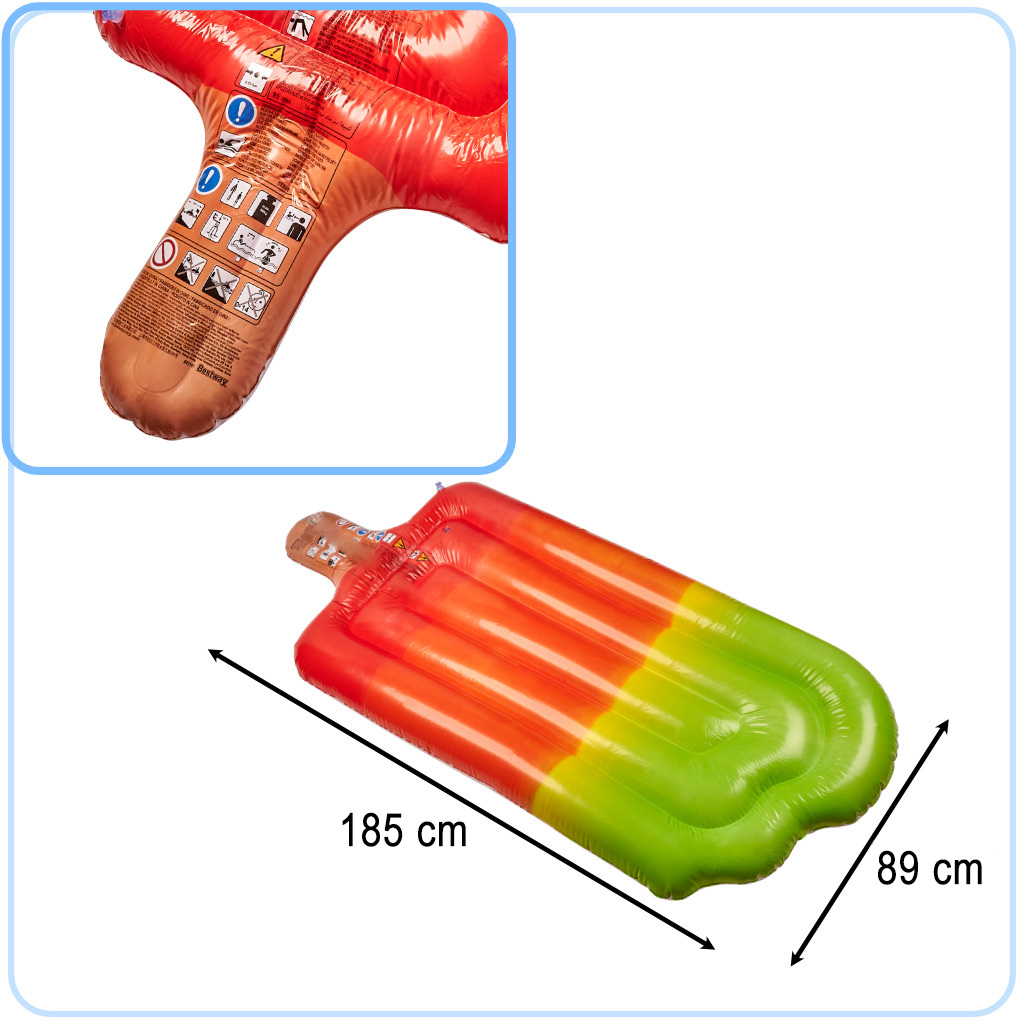 BESTWAY 43161 XXL 90kg 89cm x 185cm madrac za plivanje na napuhavanje za bazen sladoled
