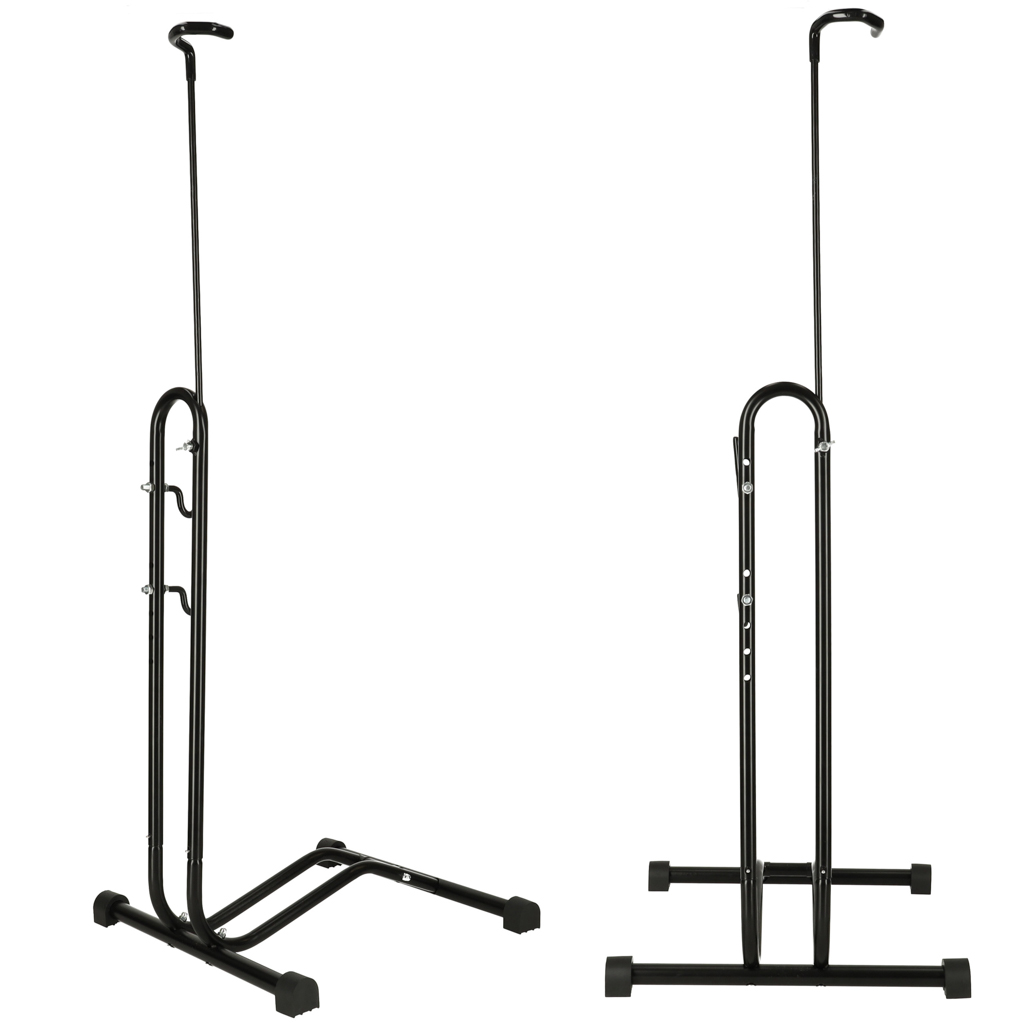 Bicycle-stand-single-high-strong-metal-black-143138 Stalak za bicikle RALLEX za bicikl, samostojeći, metalni, crni