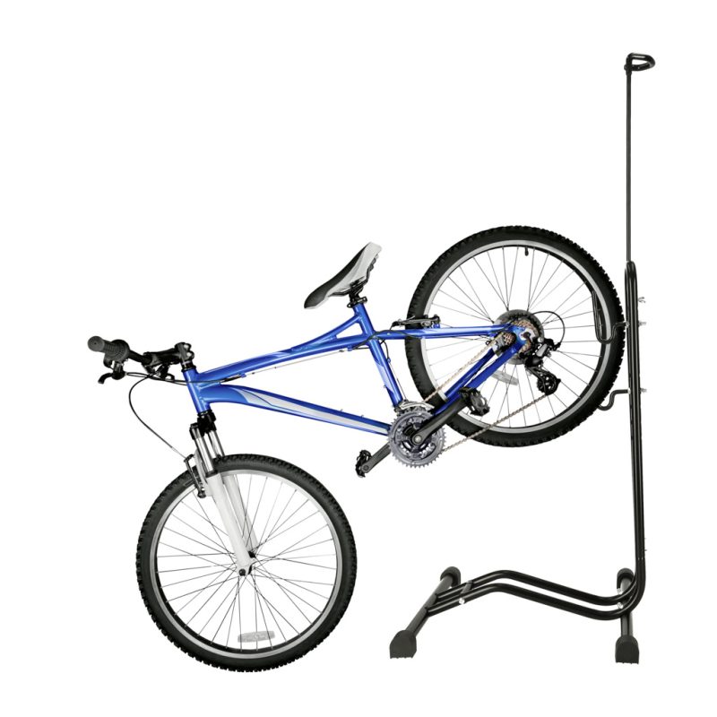 Bicycle-stand-single-high-strong-metal-black-143141 Stalak za bicikle RALLEX za bicikl, samostojeći, metalni, crni