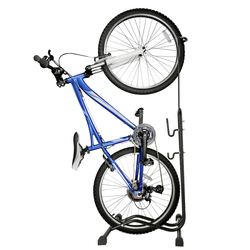 Bicycle-stand-single-high-strong-metal-black-143142 Stalak za bicikle RALLEX za bicikl, samostojeći, metalni, crni