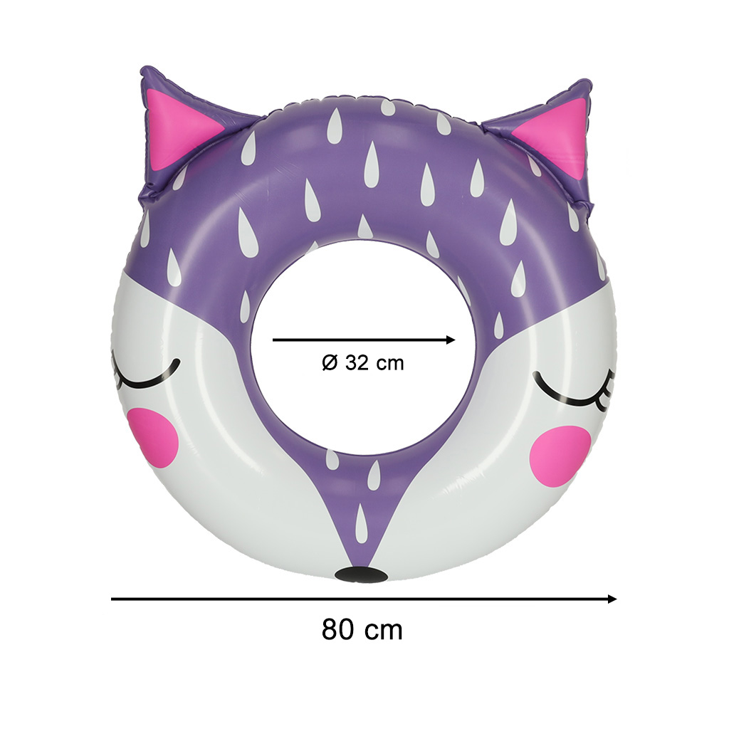 Kolut za plivanje za plažu na napuhavanje lisica 80cm max 60kg