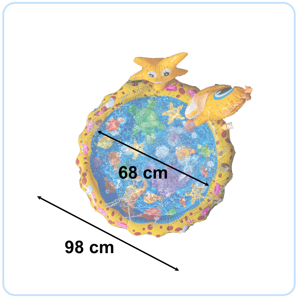 Podloga za raspršivanje vode, vrtna fontana, vodena zavjesa, mali bazen za djecu 98 cm