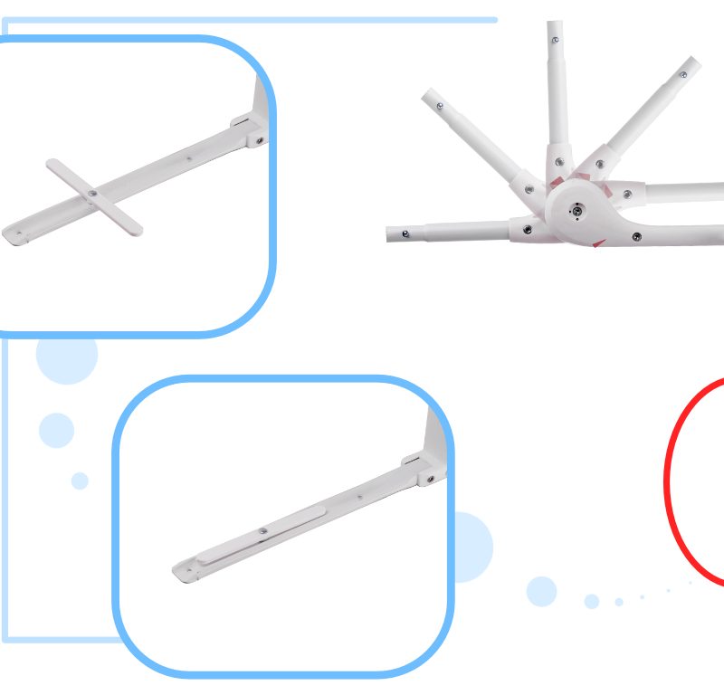 KX5318 Barierka ochronna bramka osłonka do łóżka 90cm zwierz Sigurnosna ograda zaštita za krevet 120cm crna