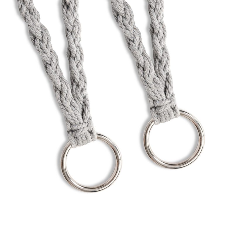 Vrtna ljuljačka Rodino gnijezdo s naslonom siva 80 cm 150 kg 3