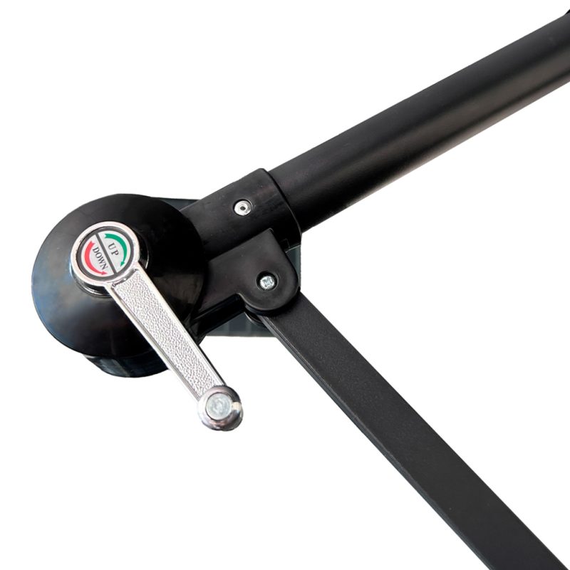 Vrtni suncobran veliki sklopivi suncobran s krakom 290 cm crni