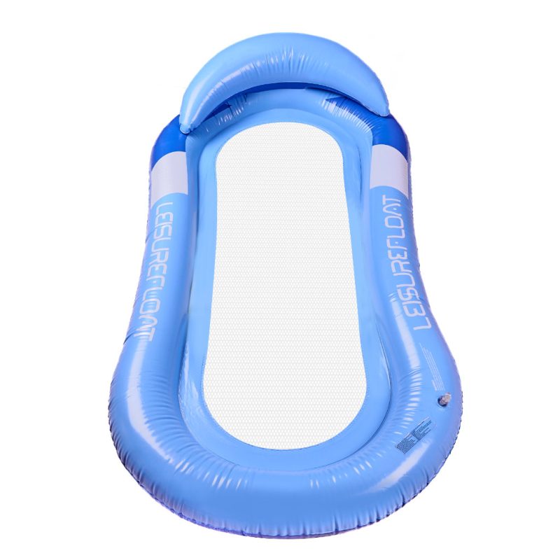 Madrac na napuhavanje s mrežom, ležaljka za vodu, bazen, plavi