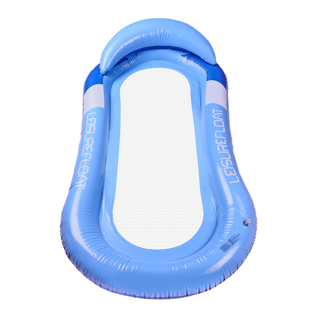 Madrac na napuhavanje s mrežom, ležaljka za vodu, bazen, plavi