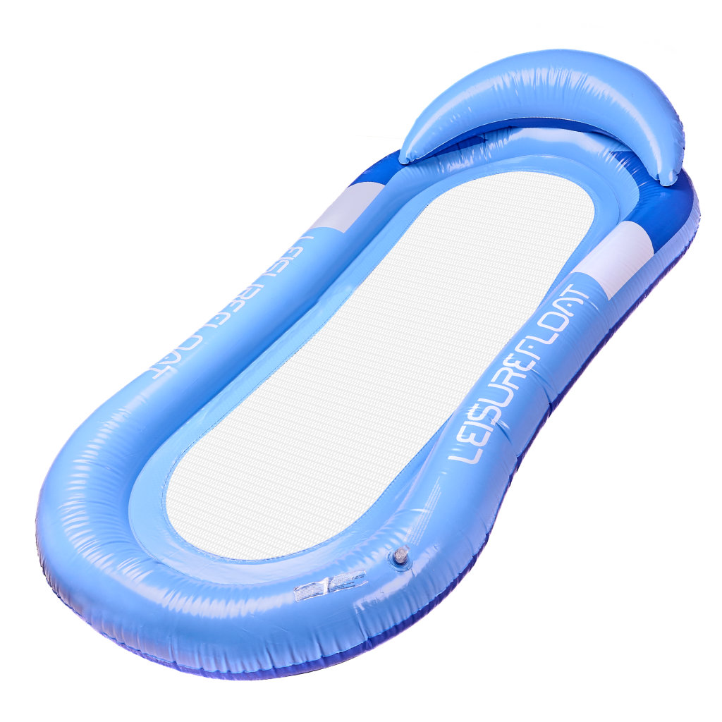 Madrac na napuhavanje s mrežom, ležaljka za vodu, bazen, plavi