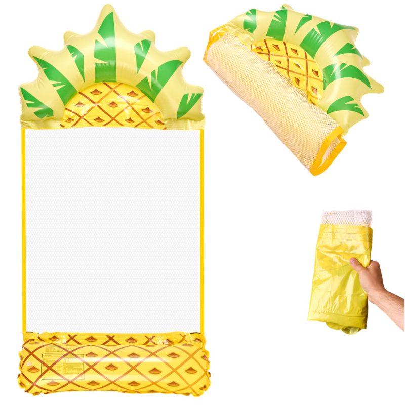 Napuhanac na plažu, madrac s mrežom, ležaljka za vodu, bazen, ananas